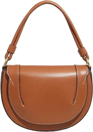 Mini Shoulder Bags for Women Trendy Saddle Purse Tote Bag Vintage Crossbody Handbag Top Handle Clutch Leather Underarm Purse