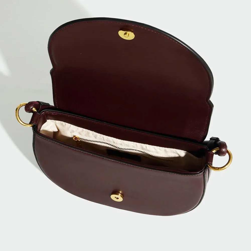 Mini Shoulder Bags for Women Trendy Saddle Purse Tote Bag Vintage Crossbody Handbag Top Handle Clutch Leather Underarm Purse