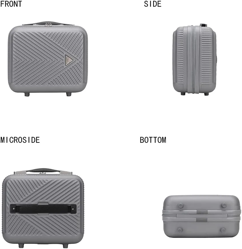 MKF Collection Luggage Set 4 Pieces, Fashion Travel Spinner Hardshell Lightweight 4 Wheels Suitcase