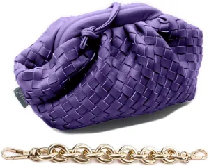 NAARIIAN Woven Crossbody Bags for Women Evening Clutch Hobo Cloud Purse Designer Handbags for Ladies