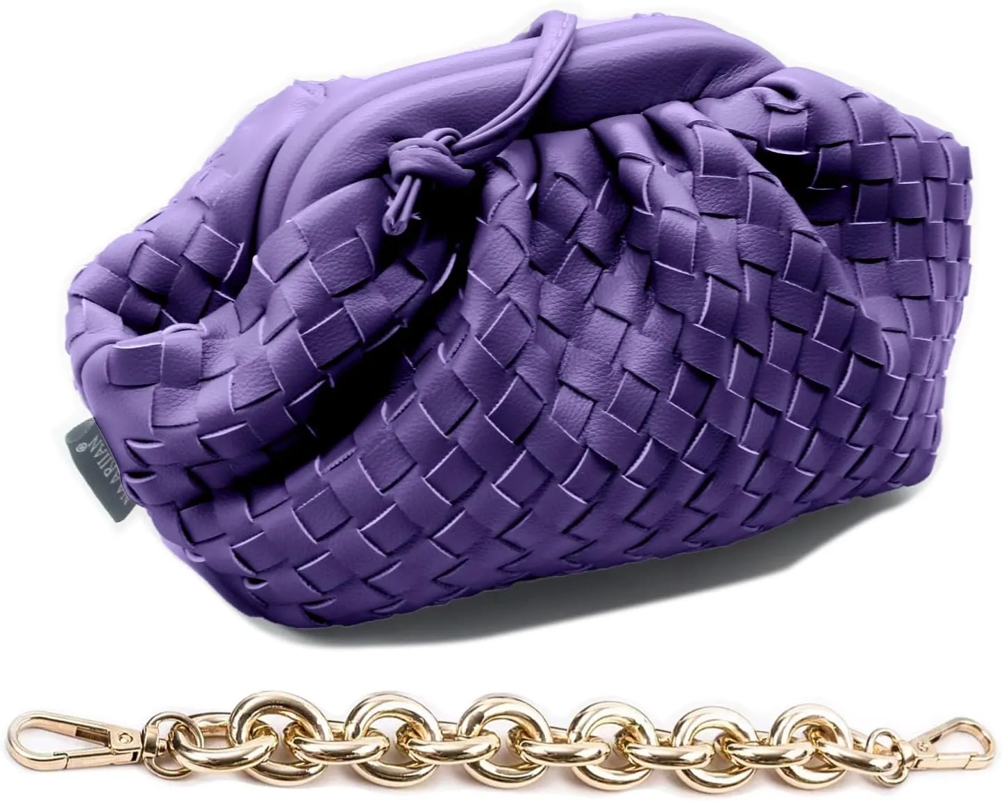 NAARIIAN Woven Crossbody Bags for Women Evening Clutch Hobo Cloud Purse Designer Handbags for Ladies