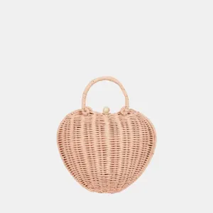 Olli Ella Rattan Luvya Bag - Rose