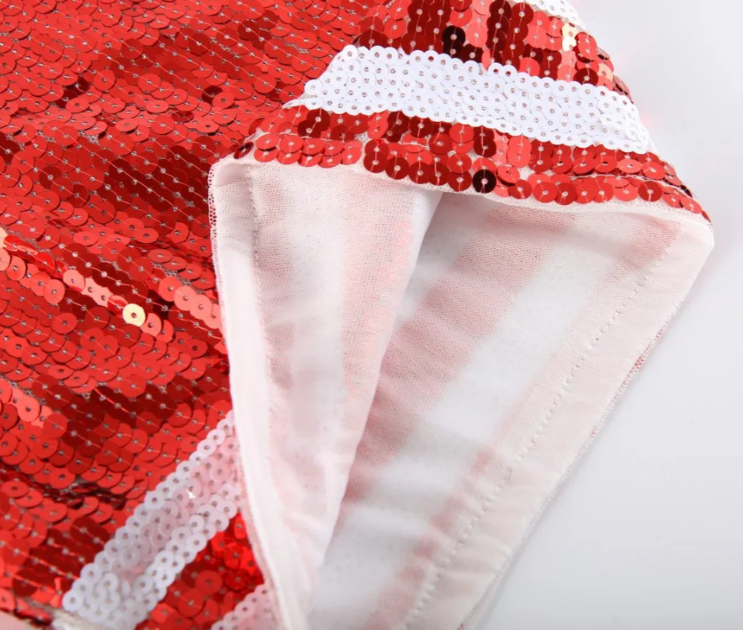 Pre Order:  White Sequined Letter Pattern Jersey