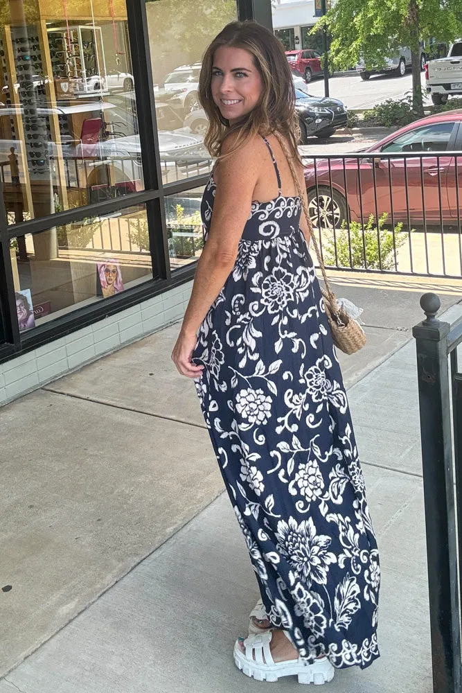 SALE-Seaside Days Dress-Navy