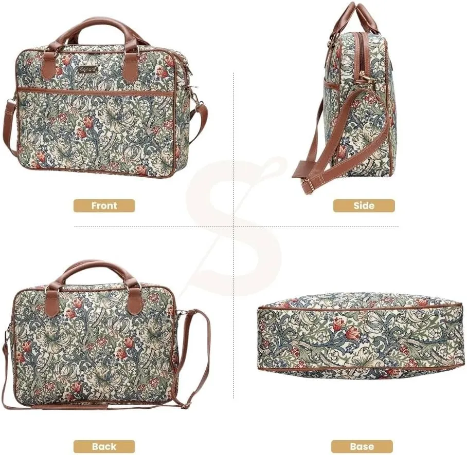 Signare Tapestry Laptop bag Computer Messenger bag Briefcase for Women