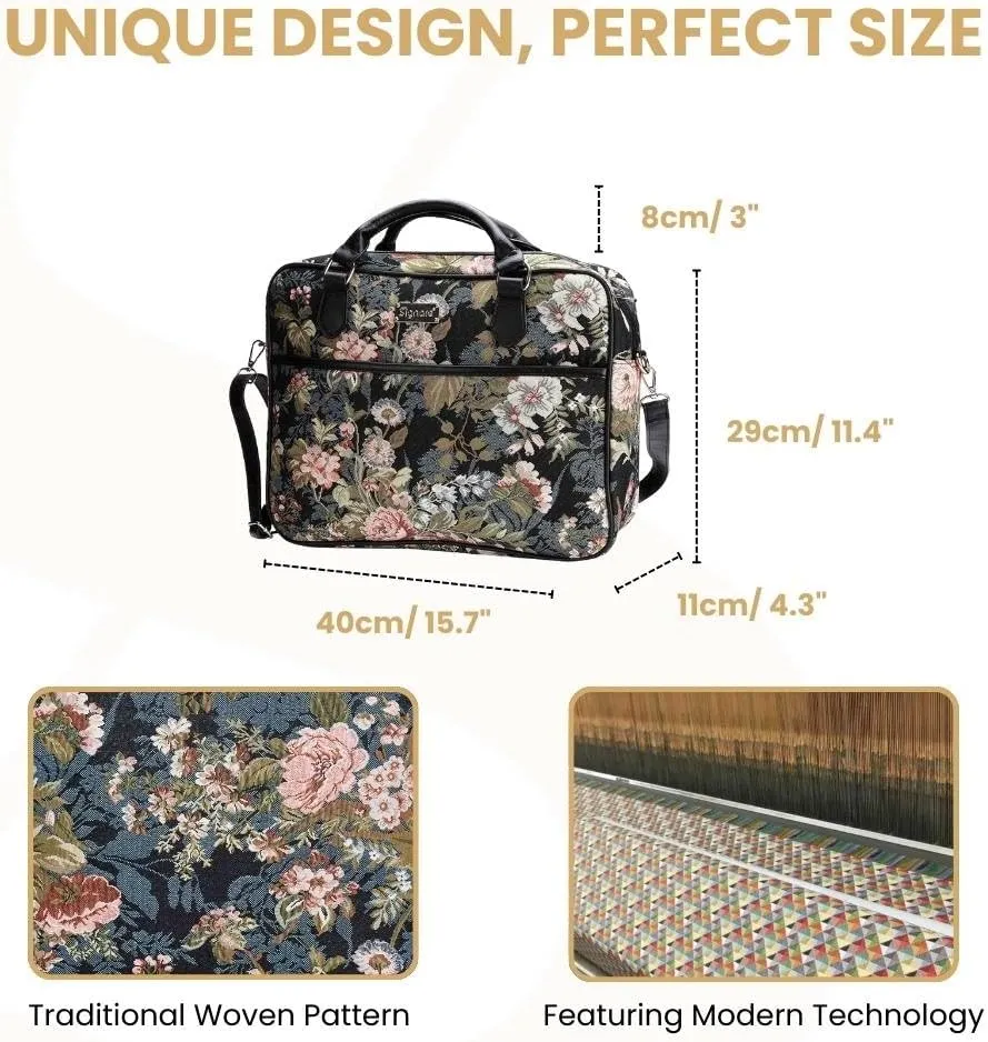 Signare Tapestry Laptop bag Computer Messenger bag Briefcase for Women