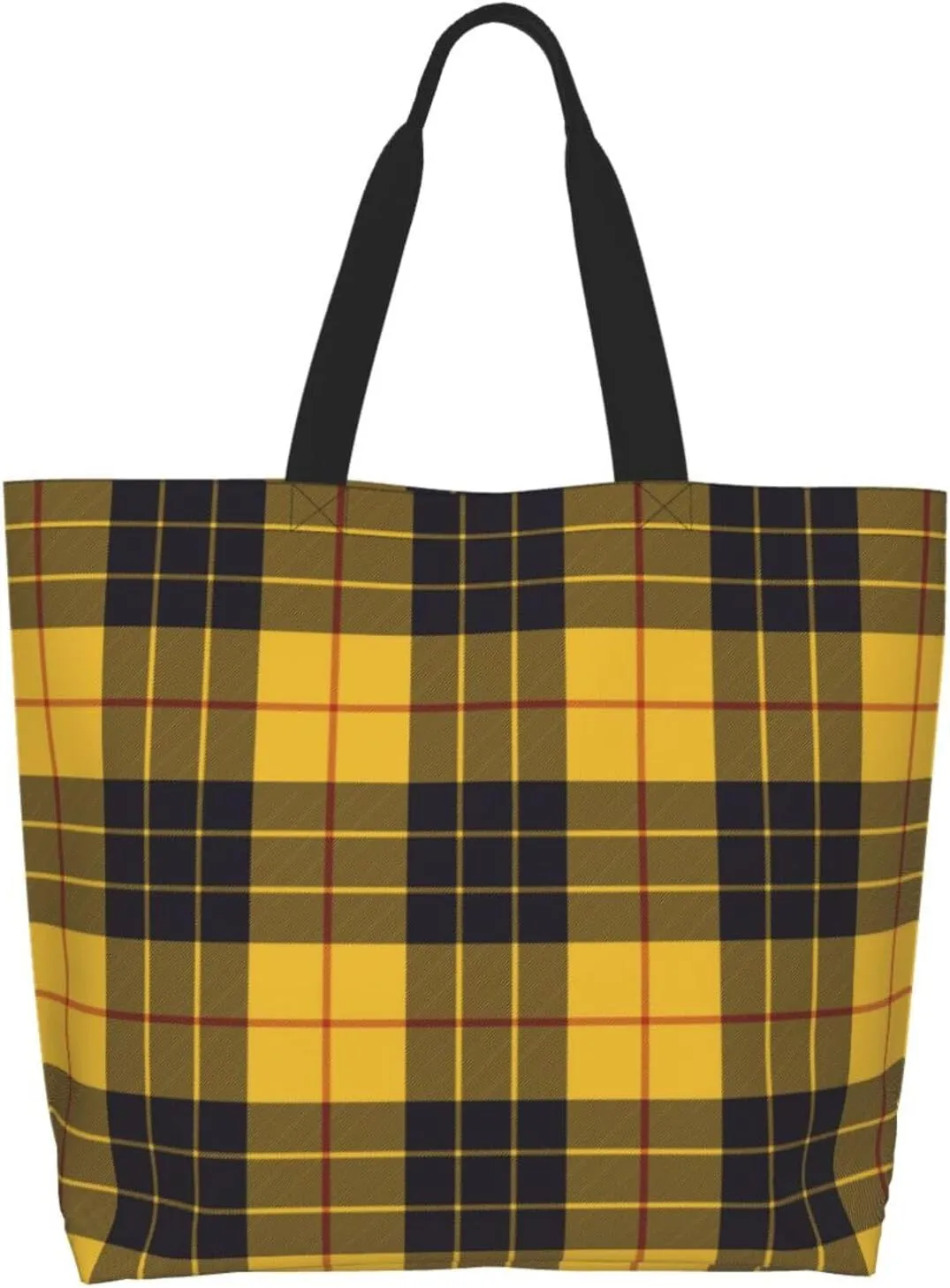 Tartan Tote Bag For Women Weekender Travel Bag Reusable Grocery Bags Large Totes Handbags