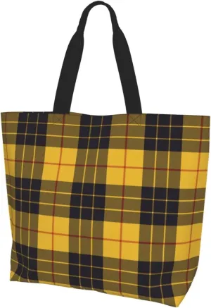 Tartan Tote Bag For Women Weekender Travel Bag Reusable Grocery Bags Large Totes Handbags