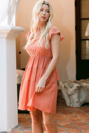 Textured Knit Tiered Dress