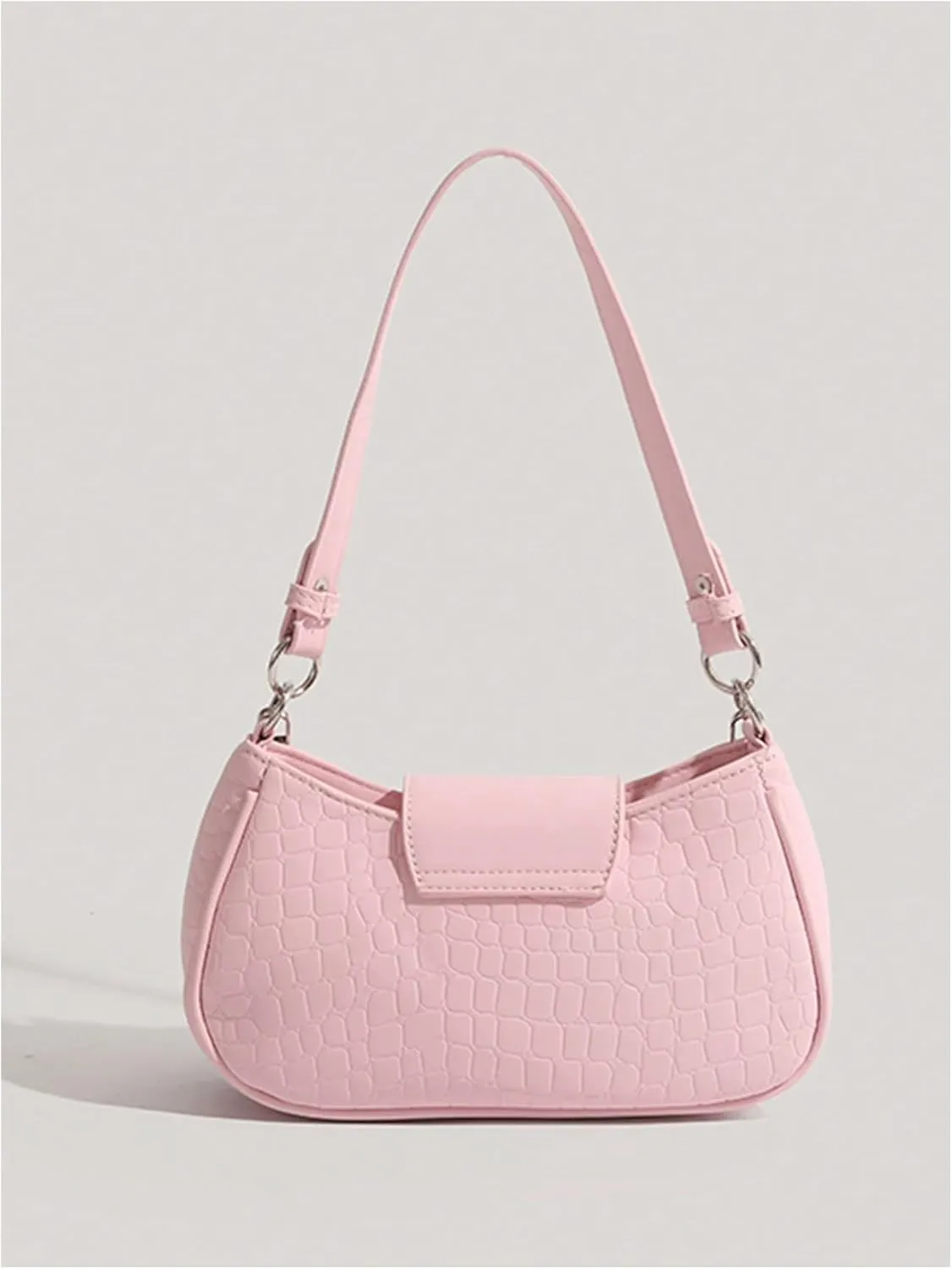 Verdusa Women's Y2k Studded PU Leather Hobo Handbag Mini Shoulder Bags Clutch Purse