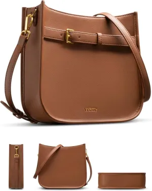 Women's Shoulder Bag Handbags Soft Leather Hobo Crossbody Bag Shoulder Purse for Women with Adjustable Strap