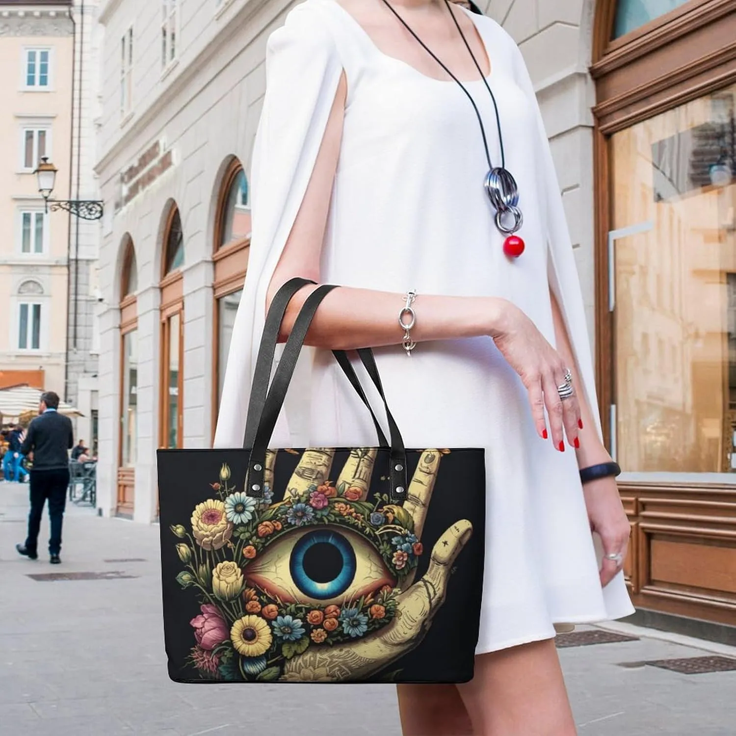 Womens Shoulder Bag, Large Shoulder Bags Casual Handbags, Large Capacity PU Leather Shopping Work Bag