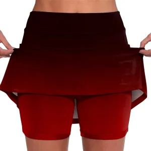 Womens Skorts with Pockets,Tummy Control Plus Size Skorts for Women High Waist Athletic Sports Pants Skirt Casual Pants.