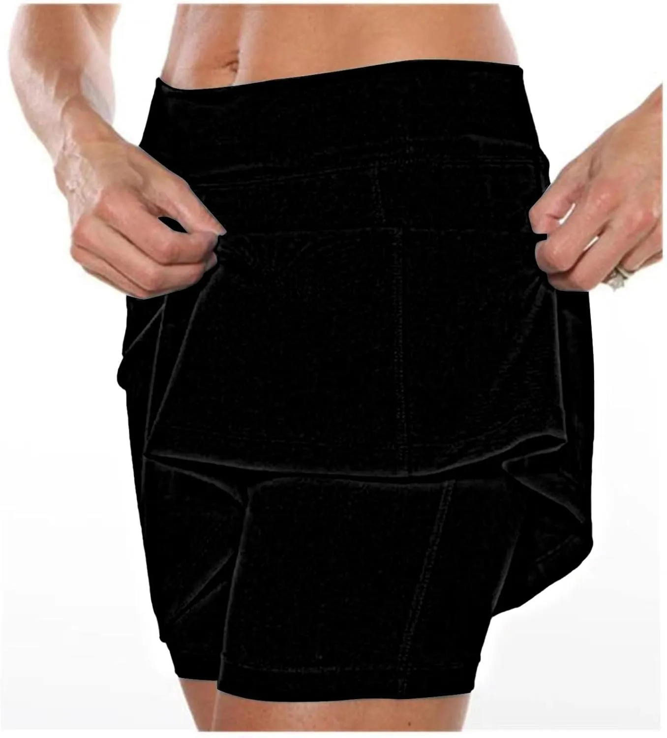 Womens Skorts with Pockets,Tummy Control Plus Size Skorts for Women High Waist Athletic Sports Pants Skirt Casual Pants.