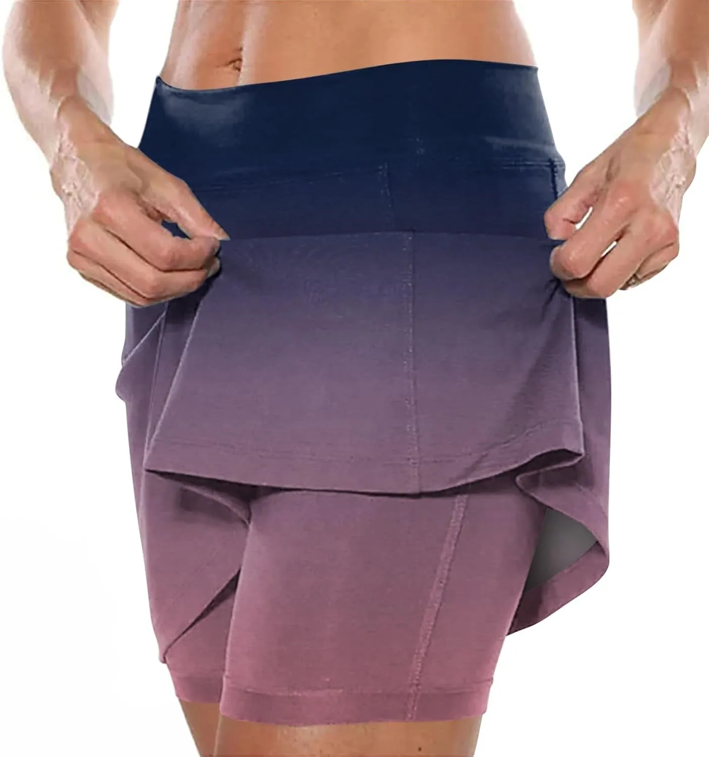 Womens Skorts with Pockets,Tummy Control Plus Size Skorts for Women High Waist Athletic Sports Pants Skirt Casual Pants.
