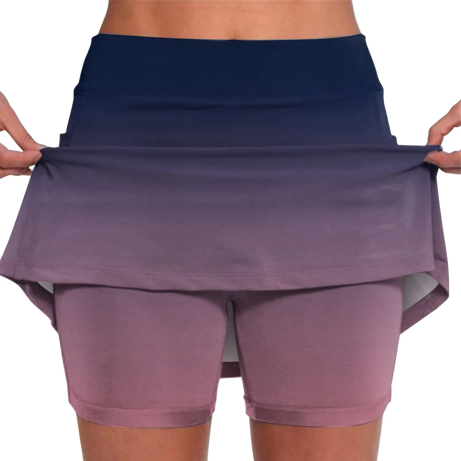 Womens Skorts with Pockets,Tummy Control Plus Size Skorts for Women High Waist Athletic Sports Pants Skirt Casual Pants.