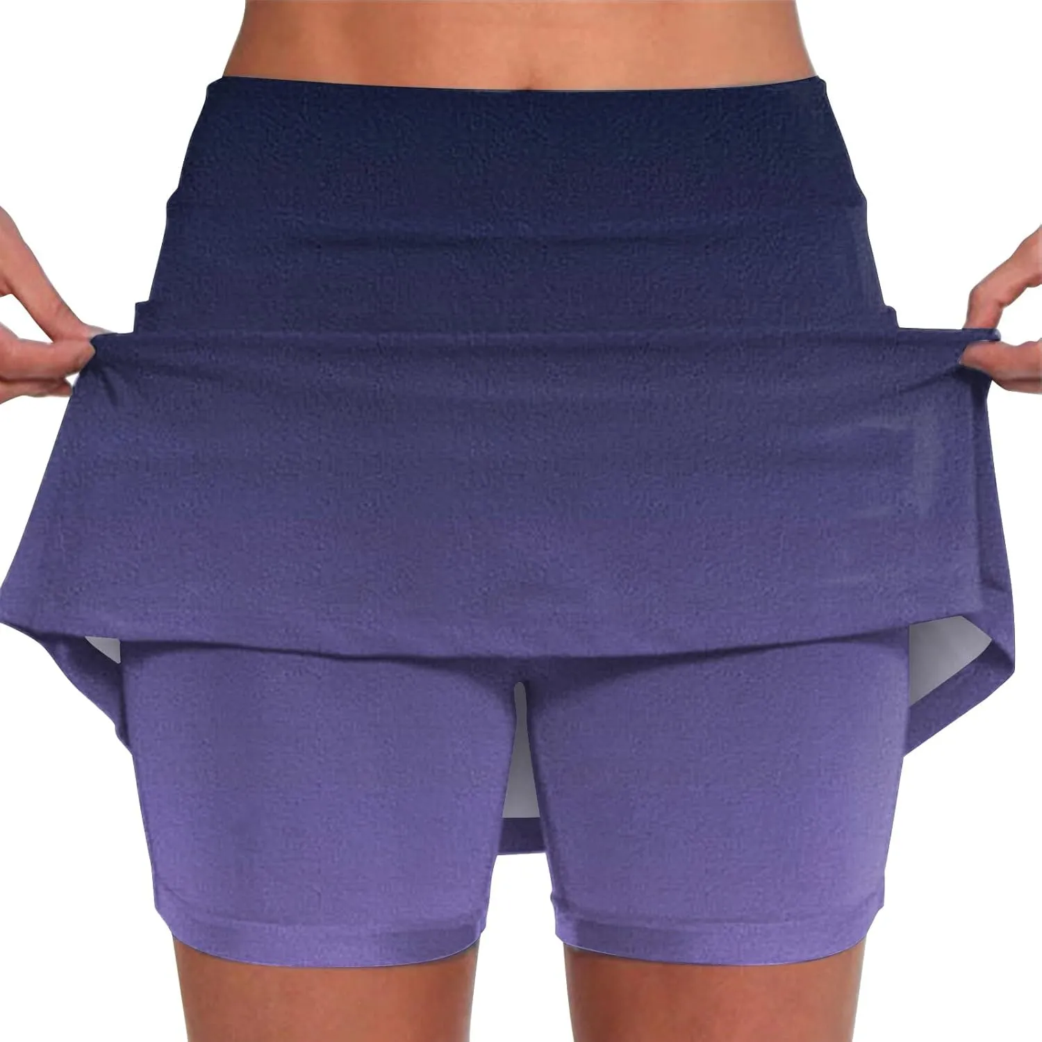 Womens Skorts with Pockets,Tummy Control Plus Size Skorts for Women High Waist Athletic Sports Pants Skirt Casual Pants.