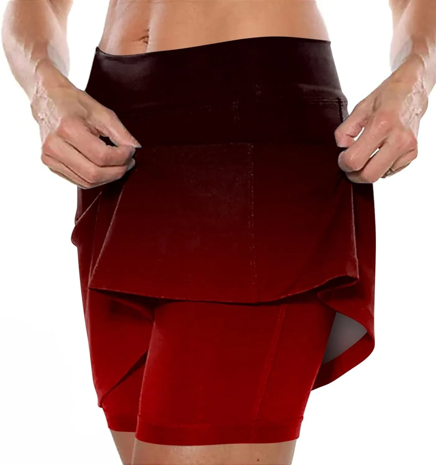 Womens Skorts with Pockets,Tummy Control Plus Size Skorts for Women High Waist Athletic Sports Pants Skirt Casual Pants.