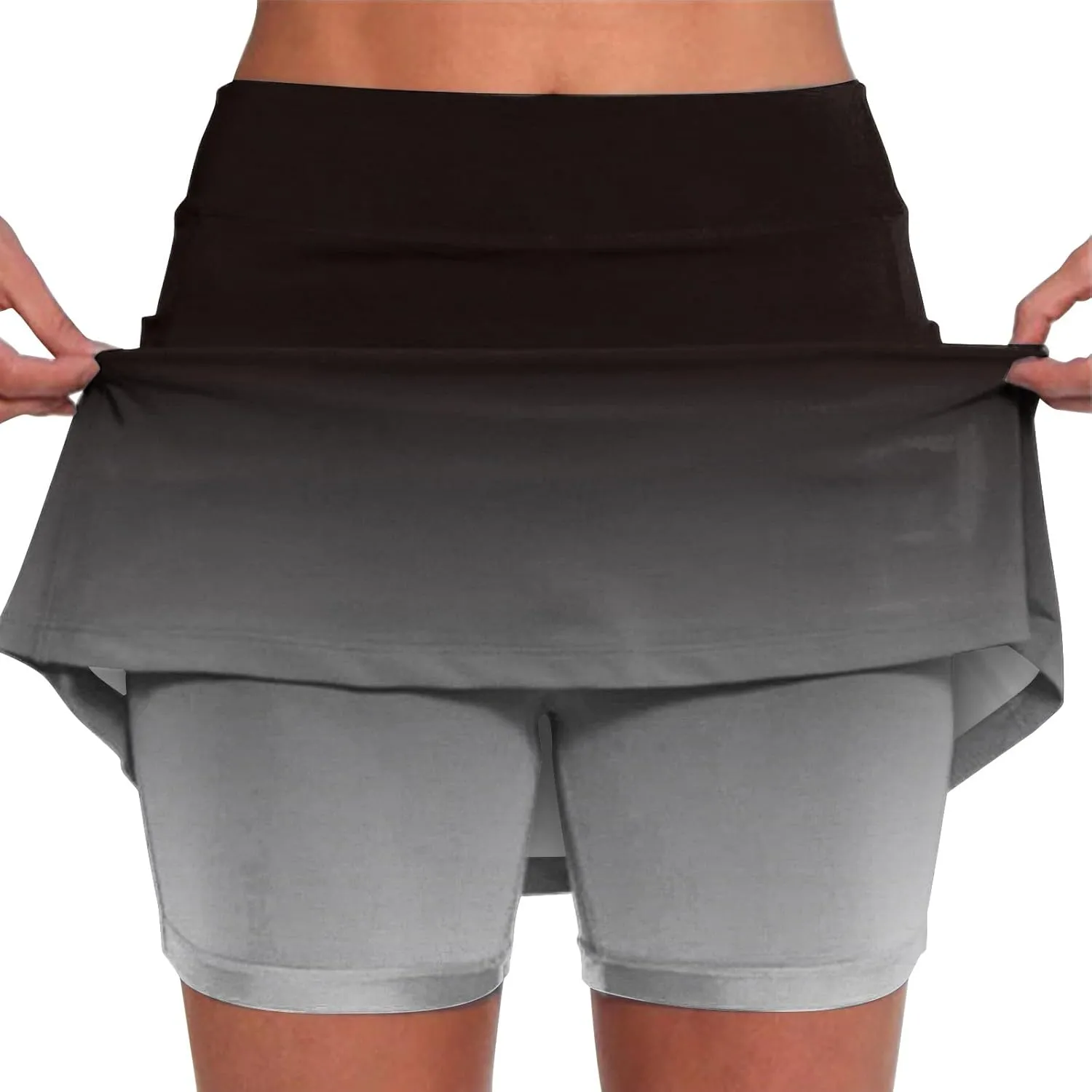 Womens Skorts with Pockets,Tummy Control Plus Size Skorts for Women High Waist Athletic Sports Pants Skirt Casual Pants.