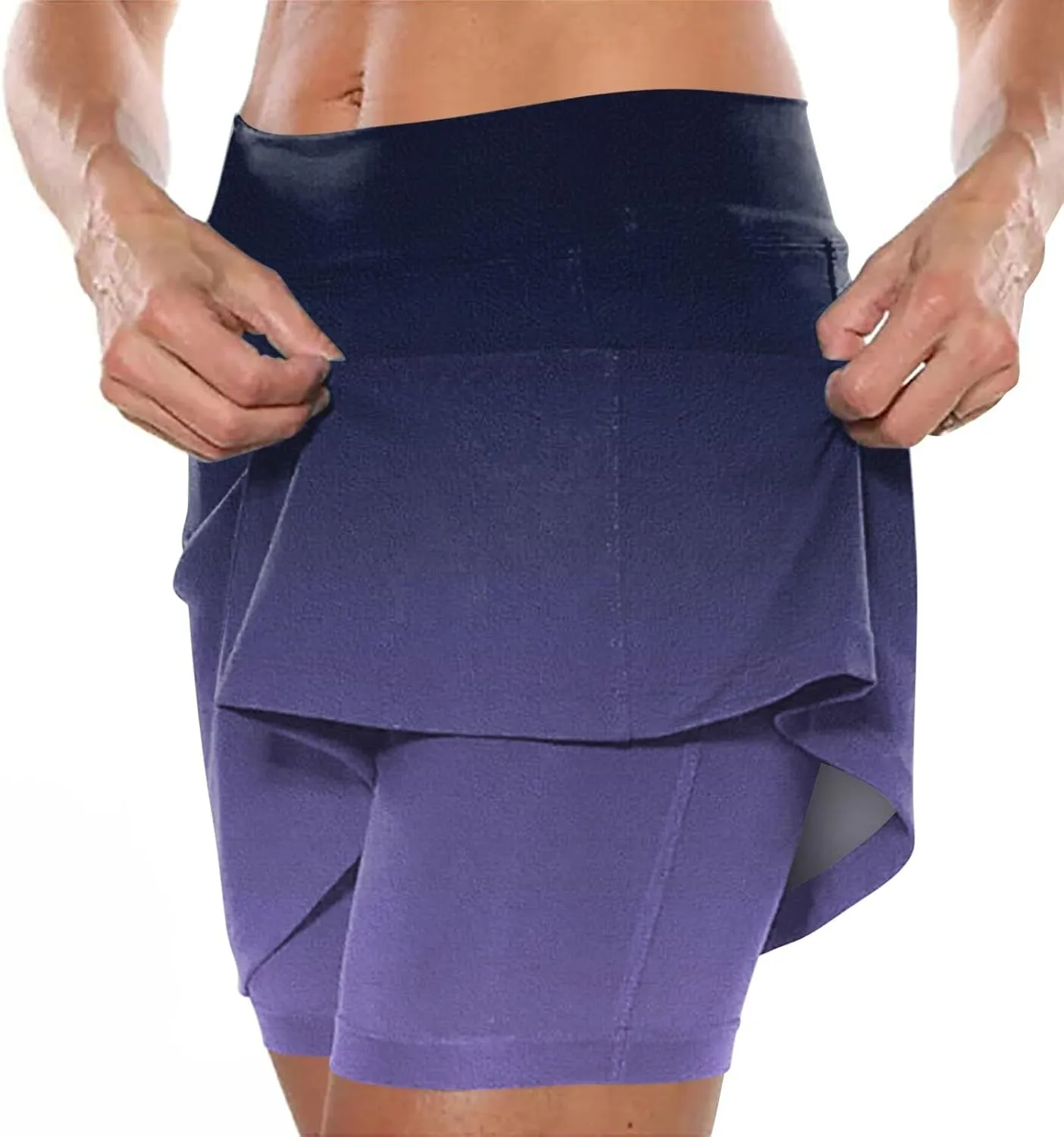Womens Skorts with Pockets,Tummy Control Plus Size Skorts for Women High Waist Athletic Sports Pants Skirt Casual Pants.