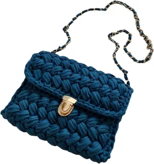 Woven Purse Evening Bag Y2K Handmade Crochet Bags for Women Woven Handbag Colorful Purse Evening Clutch
