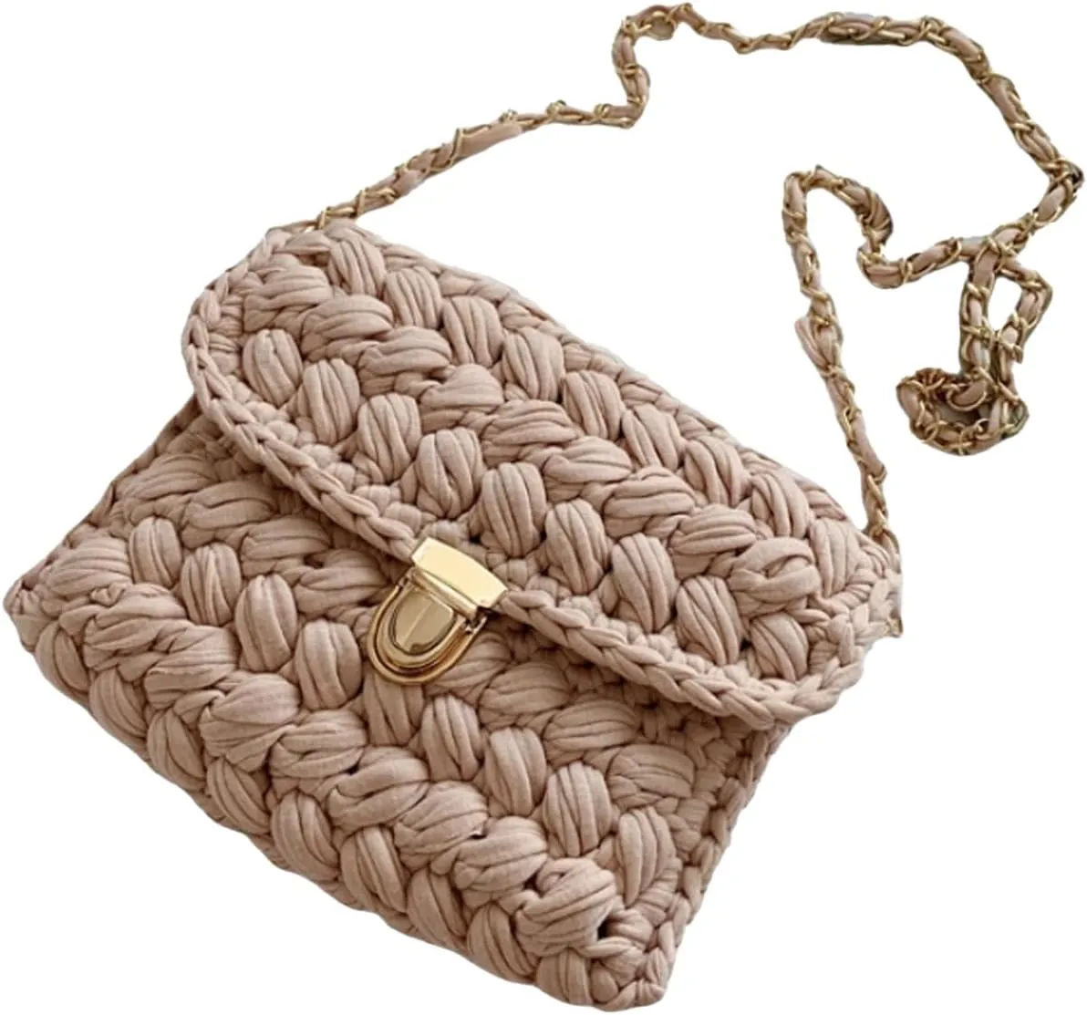 Woven Purse Evening Bag Y2K Handmade Crochet Bags for Women Woven Handbag Colorful Purse Evening Clutch